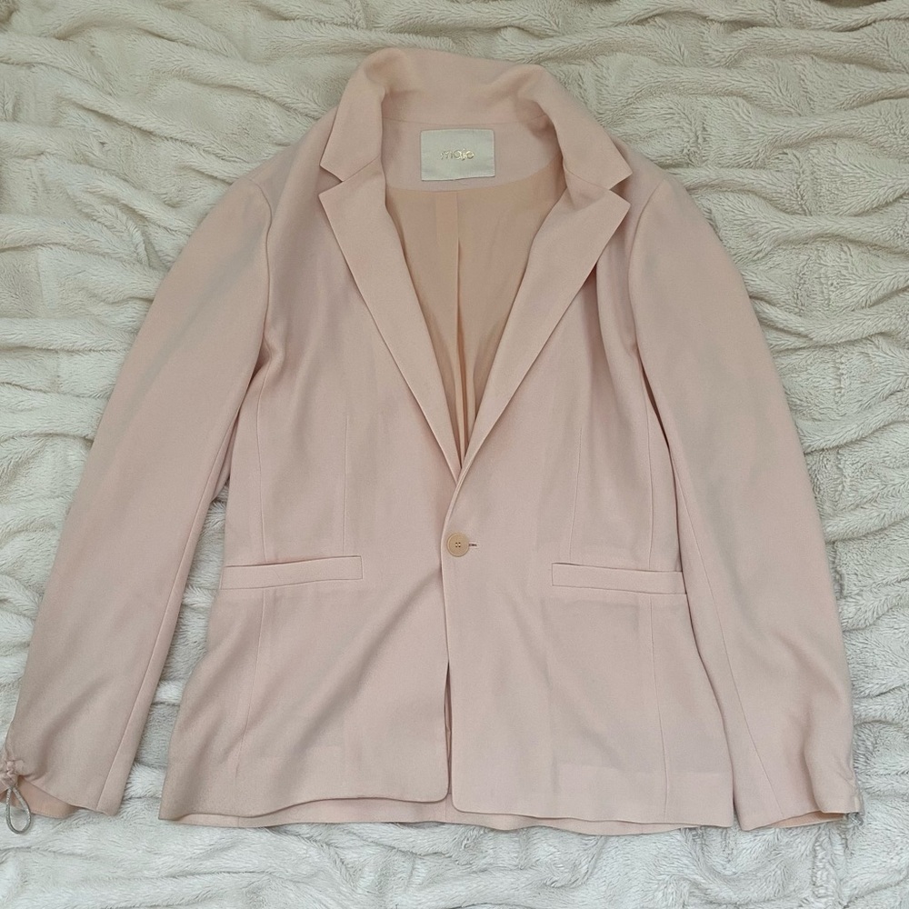 Maje blazer women's suit jacket pale pink est. US 8 (EU 40)
